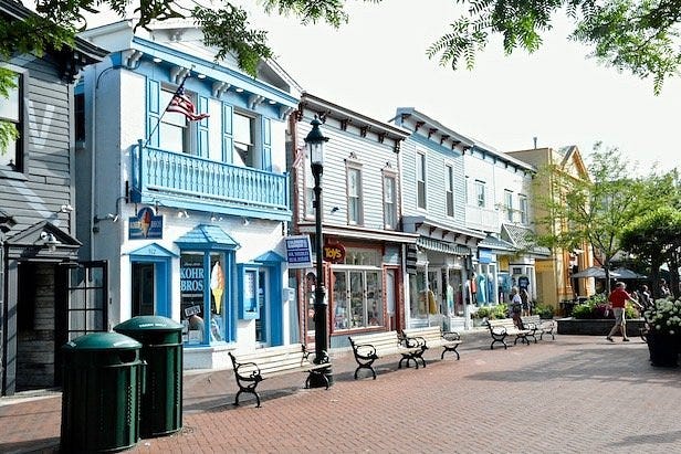 Washington Street Mall in Cape May