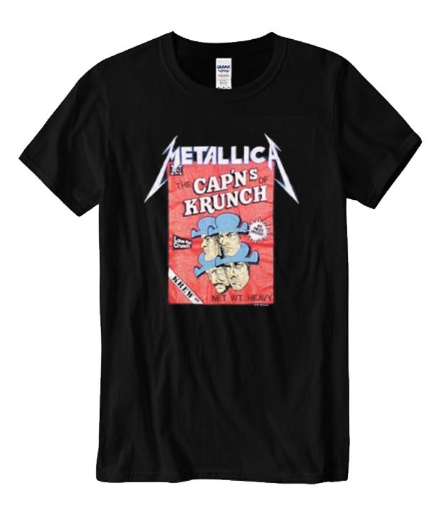 metallica the cap’ns of krunch T-shirt