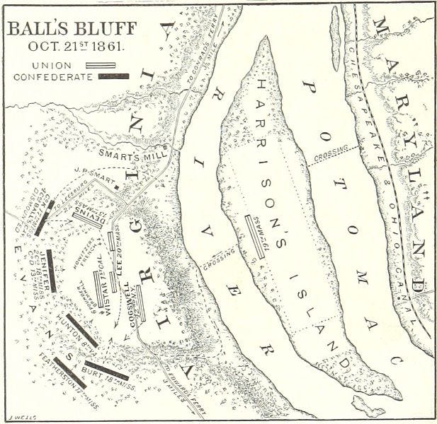 Ball’s Bluff map