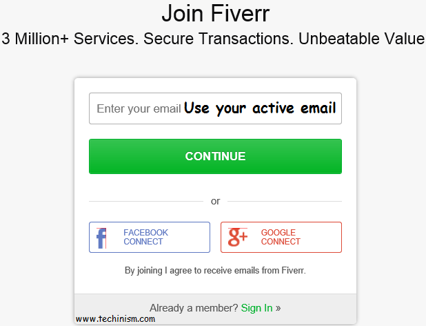 How to make a Fiverr account