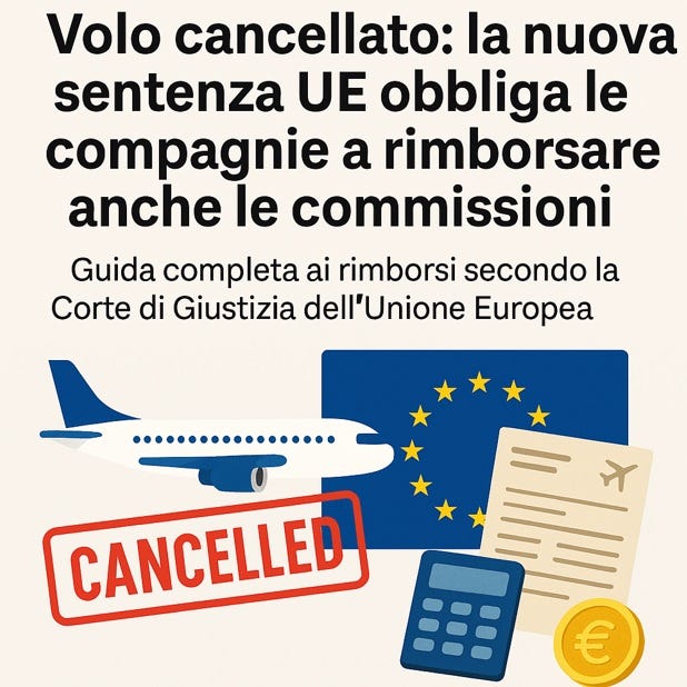 Il passeggero ha diritto al rimborso integrale del prezzo pagato