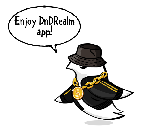 honored swift icon says: Enjoy DnDRealm app!