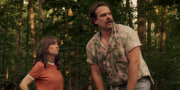 Picture of David Harbour with text saying, ‘See spec’