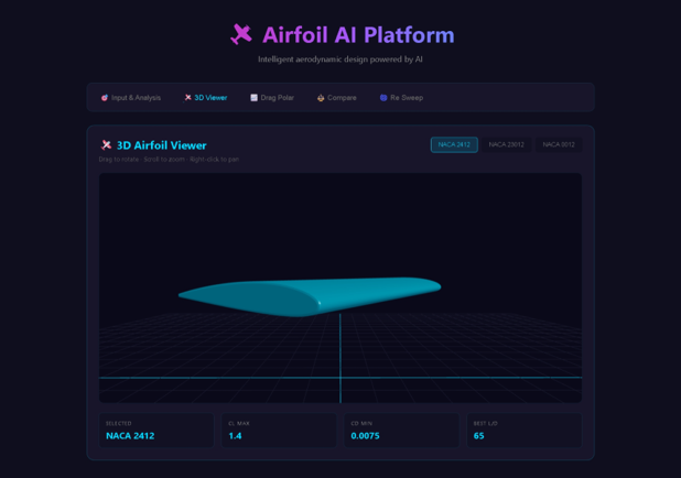 Building an AI-Powered Airfoil Recommendation System for RC Aircraft