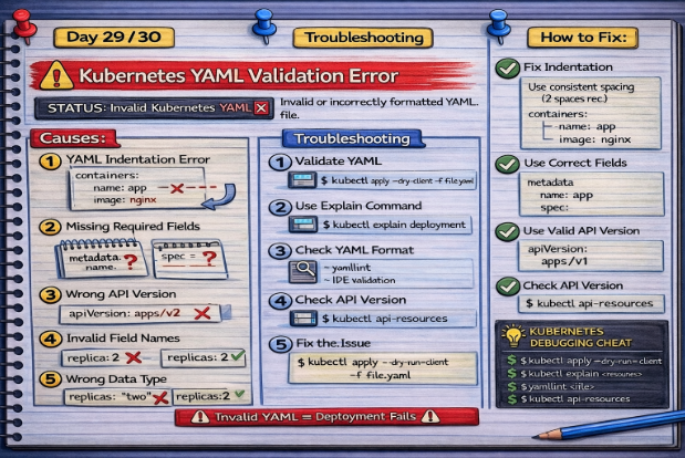 Kubernetes YAML Validation Error — Causes and Fix