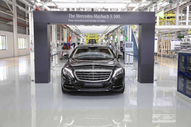 Mercedes-Mybach S 500 production line