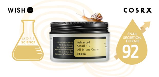 11 Unusual Korean Beauty Products with Really Weird Ingredients - COSRX Advanced Snail 92 All-in-one Cream