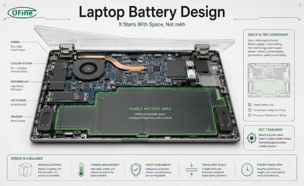 Laptop Battery Design Is Really a Space-Allocation Problem