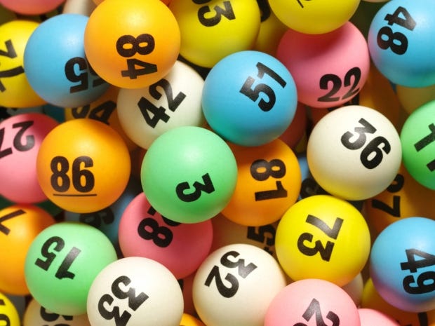 Lottery balls, simple problem — just pick the winners.