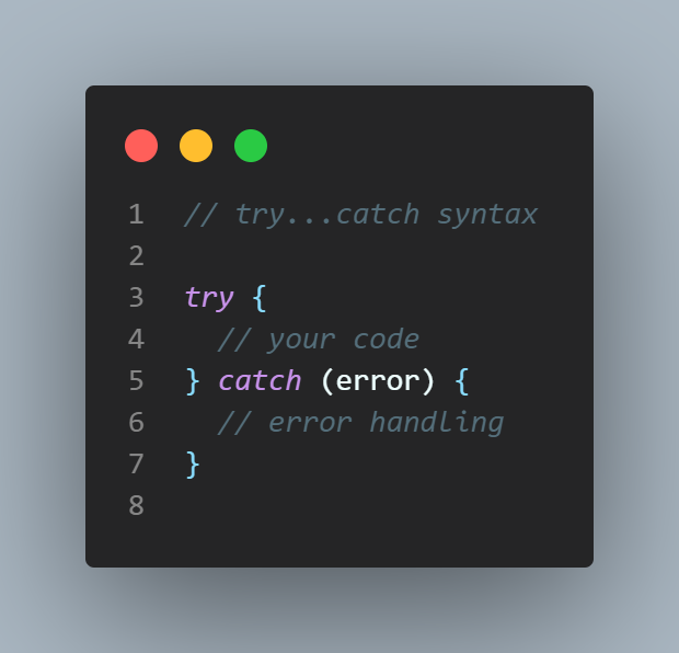 try-catch example