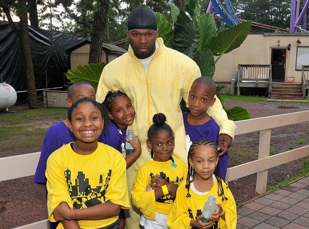 50 cent sold is mansion & gave $2.9 million to charity