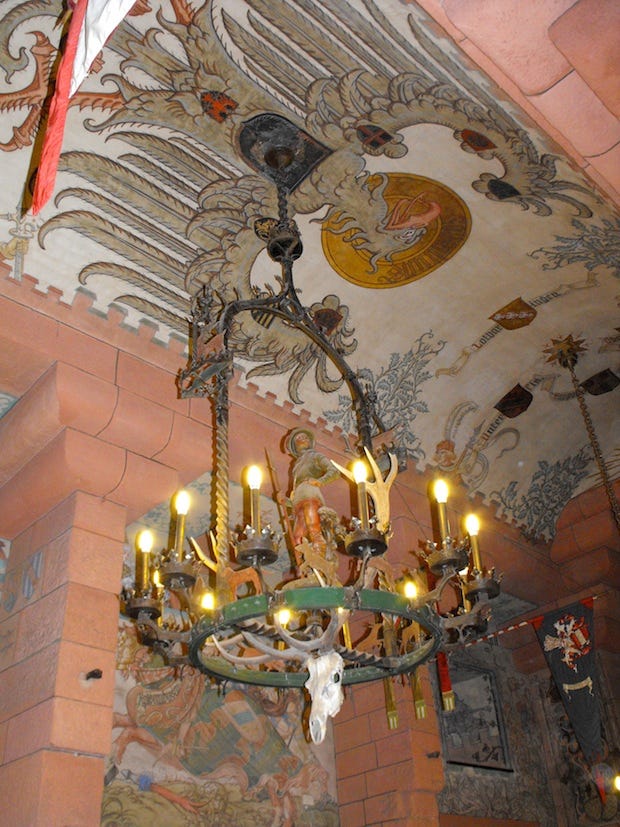 Interior of castle ceiling at Koenigsburg Castle.