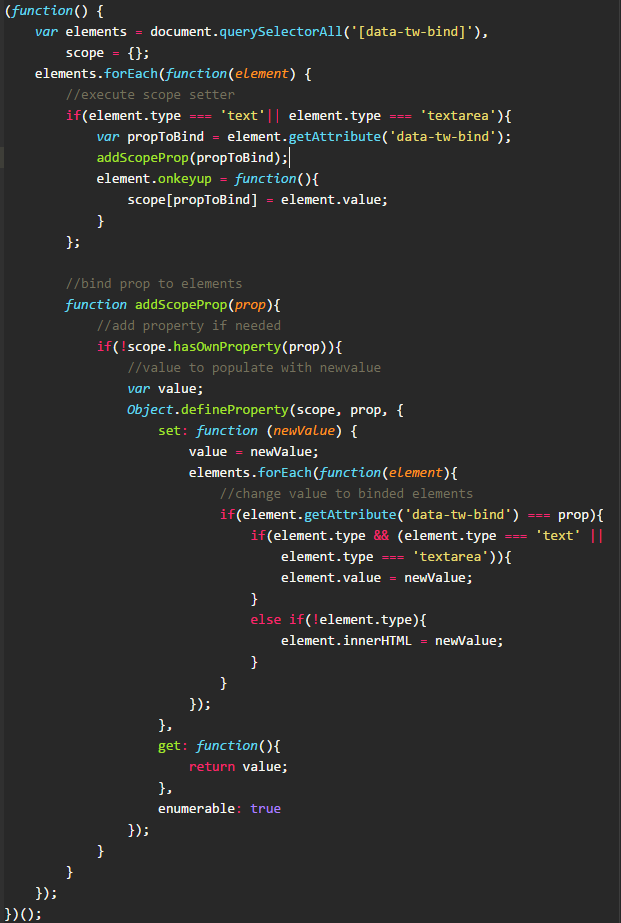 Vanilla Two Way Binding In JavaScript LaptrinhX