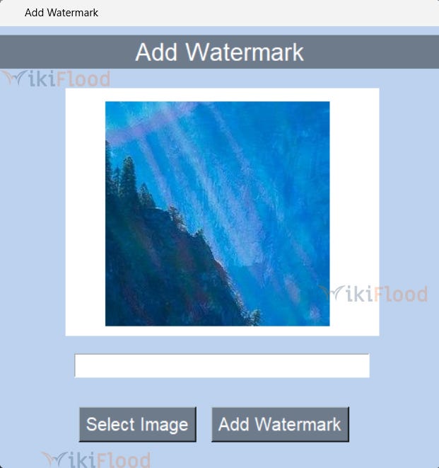 Add Watermark to Images using Python Output