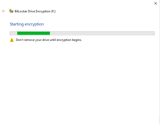 encryption complete