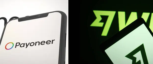 Wise vs payoneer stock photos side by side