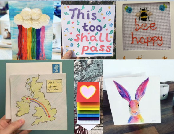 A selection of #KindnessByPost cards