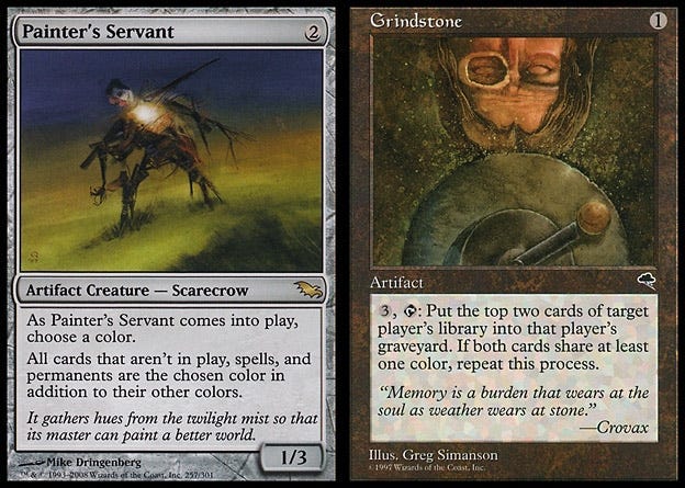 Image of the Magic: the Gathering cards Painter’s Servant and Grindstone