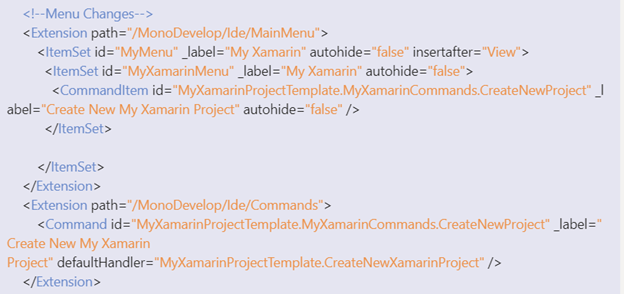 ention the command id({Namespace}.{CommandID}.{Command}) in the command item id