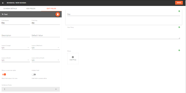 Set up field’s attribute