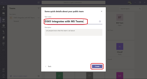 D365 Integration With Ms Teams