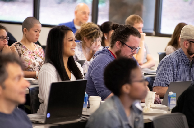 A crowd of tech-for-good hackers