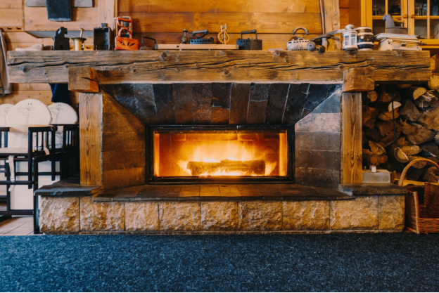 a fireplace furnace