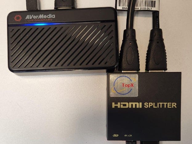 HDMI grabber/splitter combo