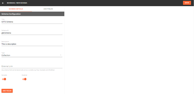 Set up Schema’s detail