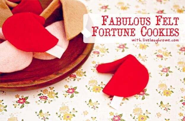 Fabulous Felt Fortune Cookies