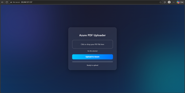Building a Cloud PDF Upload System Using Azure Virtual Machine