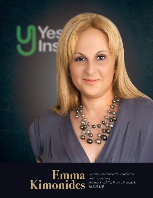 Emma Rita Kimonides, Yes Insurance