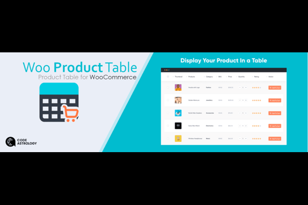 Woo Product Table