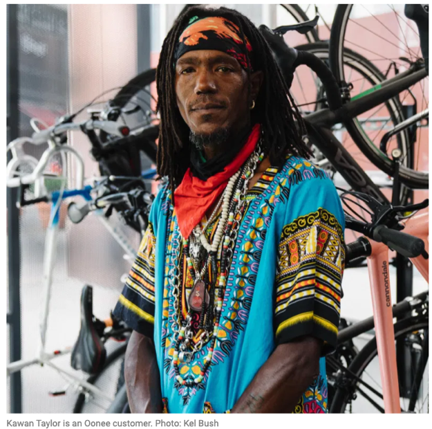 Kawan Taylor relies on safe bike parking service Oonee.