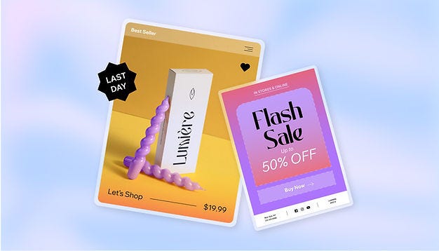 examples of eCommerce flash sale