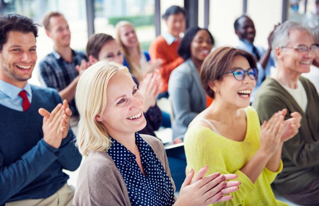 Audience Engaging Happily