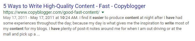 5 Ways to Write High Quality Content Fast