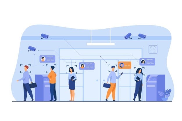 Face recognition as boarding pass at the airport boarding for seamless boarding