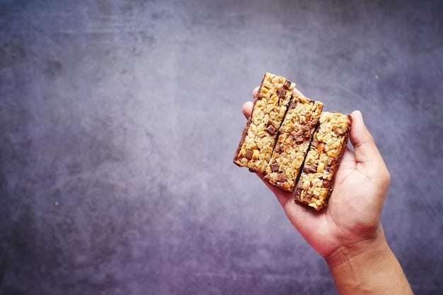 Protein Bars displayed on a hand