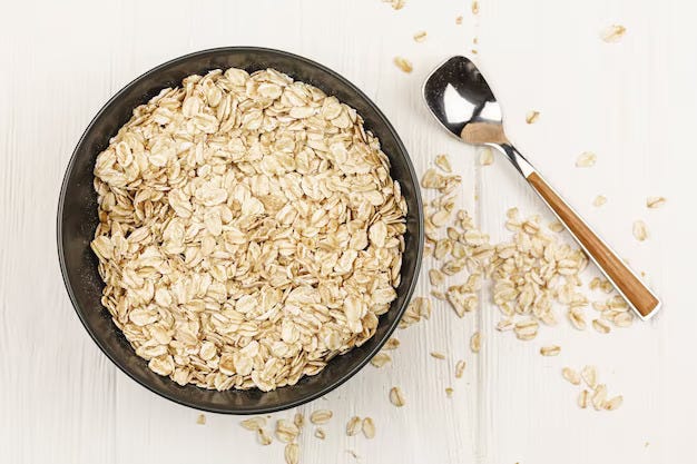 Oatmeal on a bowl