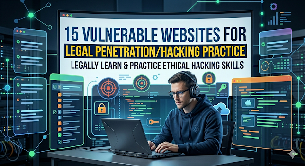 15 Vulnerable Websites for Legal Penetration/Hacking Practice