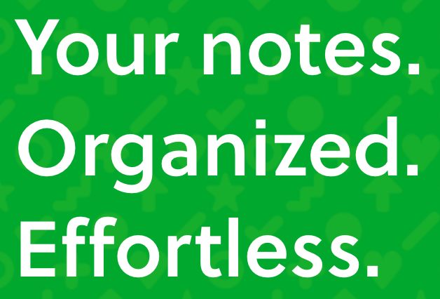 Screenshot of Evernote’s value proposition