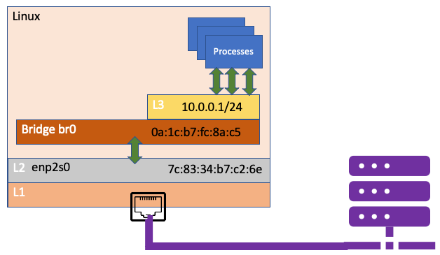 Linux with bridge