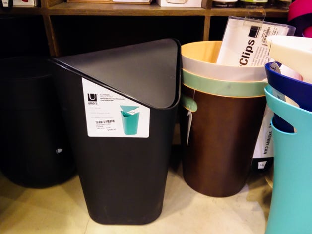 Umbra bins sold at Causeway Bay Homeless Store