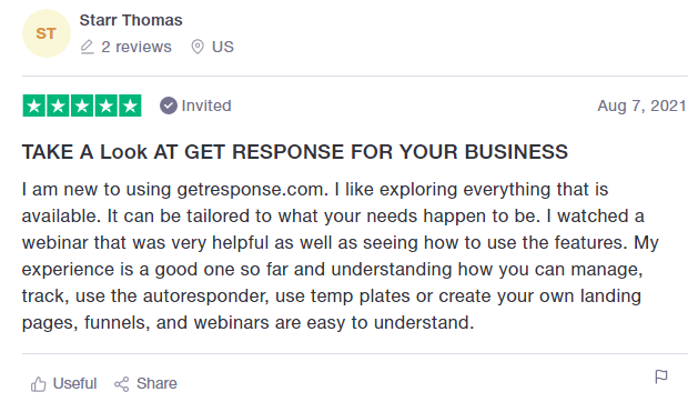 GetResponse Reviews — Experiences of Getresponse happy users