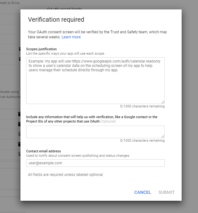 Google App Verification