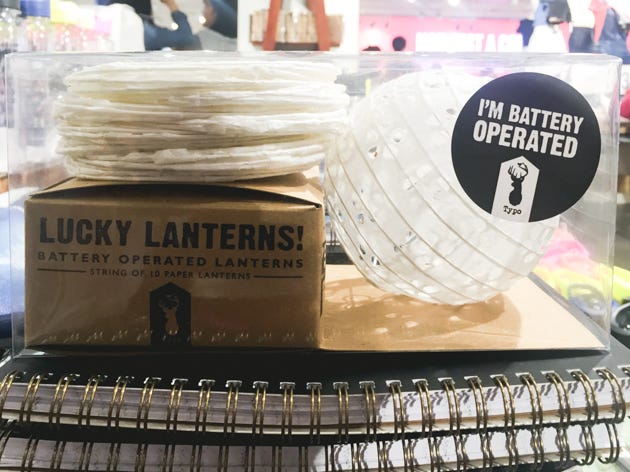 Battery operated lanterns at Cotton On • Hong Kong shopping guide