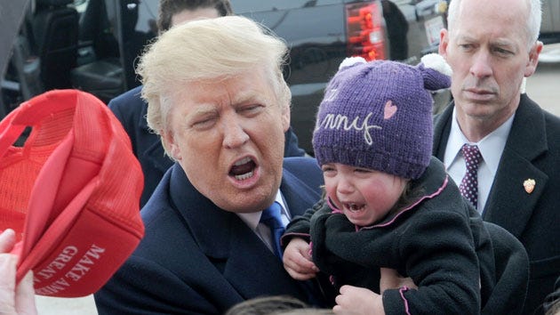 Image result for Donald Trump baby