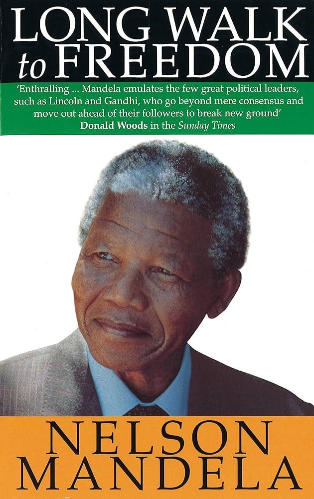 The cover of Nelson Mandela’s autobiography “Long Walk To Freedom”.