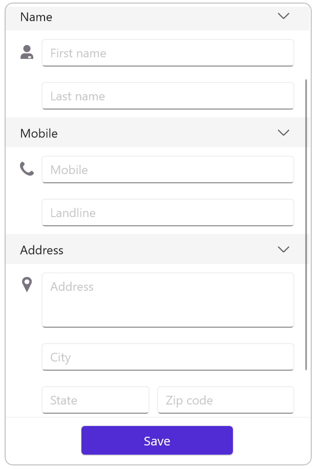 Adding Layouts to the Contact Form